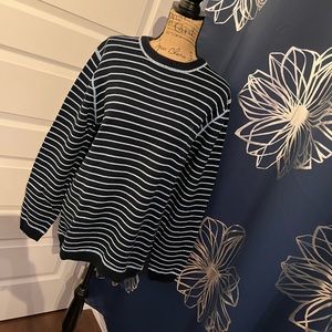 UCLA Blue Striped Knit Sweater